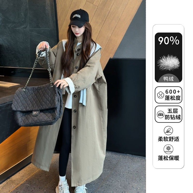 【达人专属】羽绒服风衣显瘦外套风衣