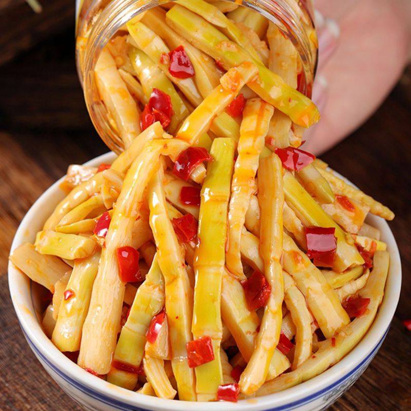 降价一大袋500g】红油笋丝香辣笋尖解馋开胃下饭小菜香脆可口笋尖