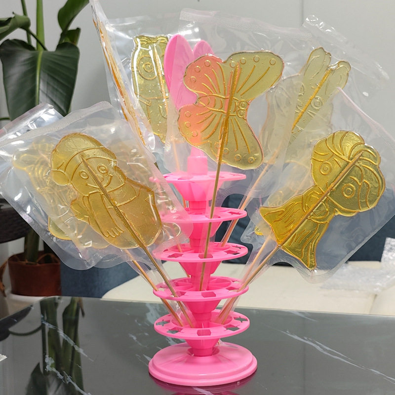 棒棒糖插糖座糖葫芦棉花糖展示架糖果塑料摆地摊糖节庆布展架子
