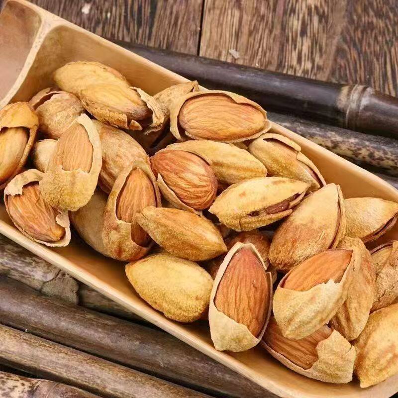 今年新货】新疆正品原味巴旦木薄皮薄壳扁桃仁无盐味带壳奶香丽