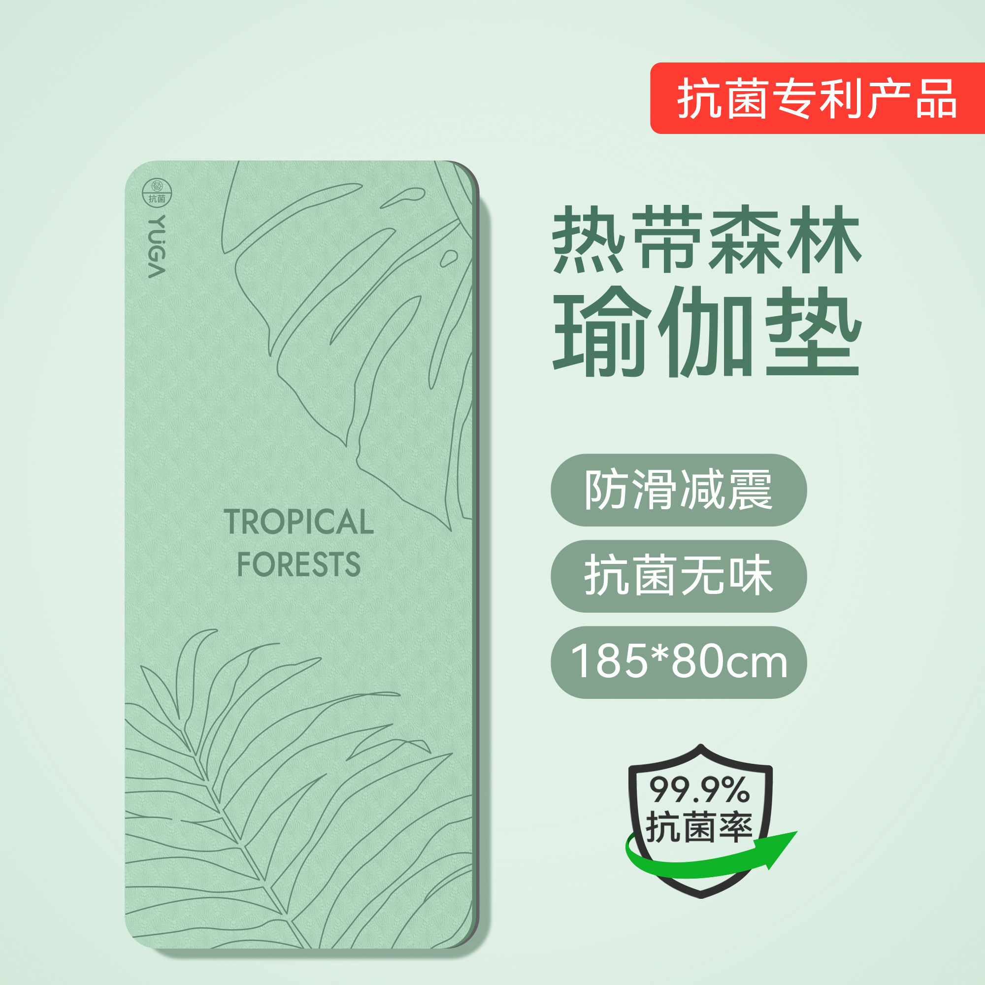 tpe瑜伽垫健身垫家用2026新款防滑减震静音加厚女士运动训练地垫