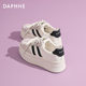 复古增高运动鞋 达芙妮厚底休闲板鞋 子 双鞋 带德训鞋 女2026新款 春季