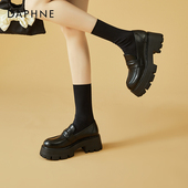 平底鞋 达芙妮乐福鞋 日系jk鞋 软底单鞋 女秋2026年新款 英伦风小皮鞋