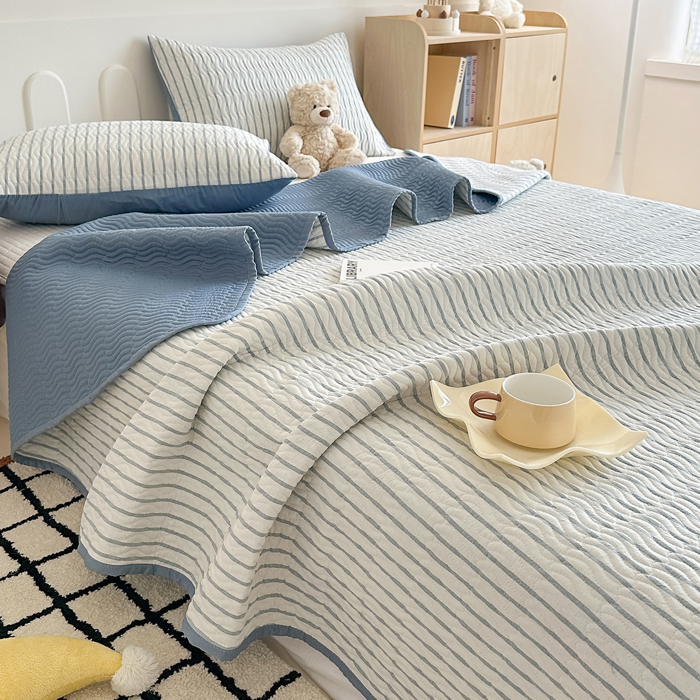 A类全棉夹棉床盖炕盖床单