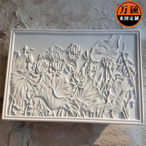 厂家制作汉白玉大理石石材雕刻浮雕室内外大厅墙面背景装饰壁画图片