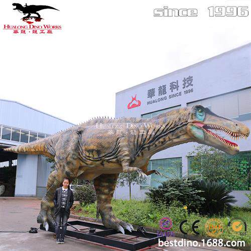 自贡恐龙模型厂家恐龙亲子乐园设计制作仿真重爪龙机模.