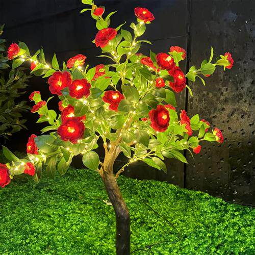 led樱花桃花树灯发光树彷真景观树灯户外防水酒店广场工程装饰灯