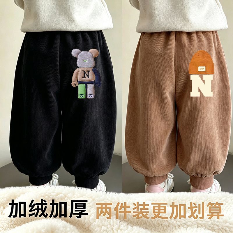 儿童冬季长裤宝宝加绒加