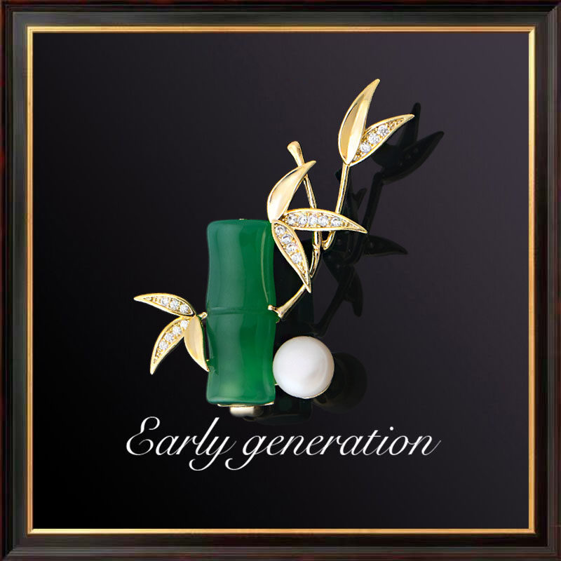 原创天然珍珠女小众奢华胸针胸花