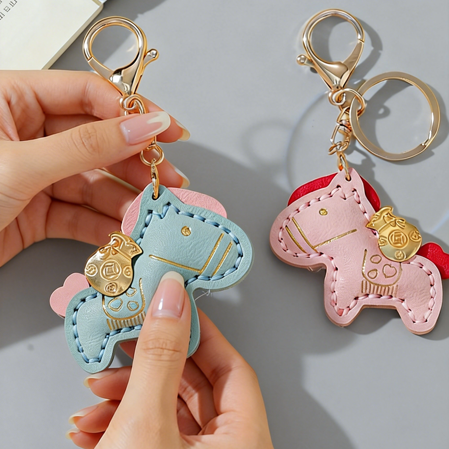 diy手工汽车钥匙扣马上有钱马年小挂件挂饰高级感好寓意创意小马,服饰配件/皮带/帽子/围巾,钥匙扣,淘宝优惠券,粉丝福利购,淘宝优惠卷