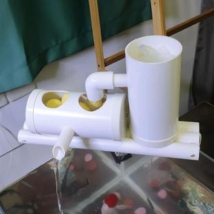 圆形小鱼缸过滤器三合一陶瓷流水圆型圆柱净水养鱼水泵循环水系统