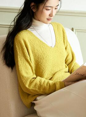 miss fantasy 羊毛混纺豆豆纱毛衫 FCE3WST175