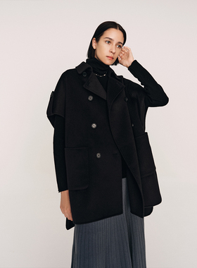 miss fantasy 羊绒蝙蝠袖双面呢斗篷FO481823N