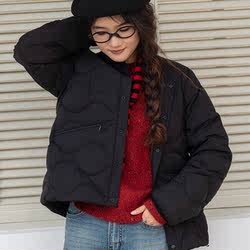 miss fantasy 90%皖西白鹅绒圆领绗缝羽绒服FCF3EIN125