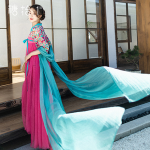 糖十一【芸娘】唐制齐胸襦裙改良汉服粉色连衣裙女春夏汉元素裙子