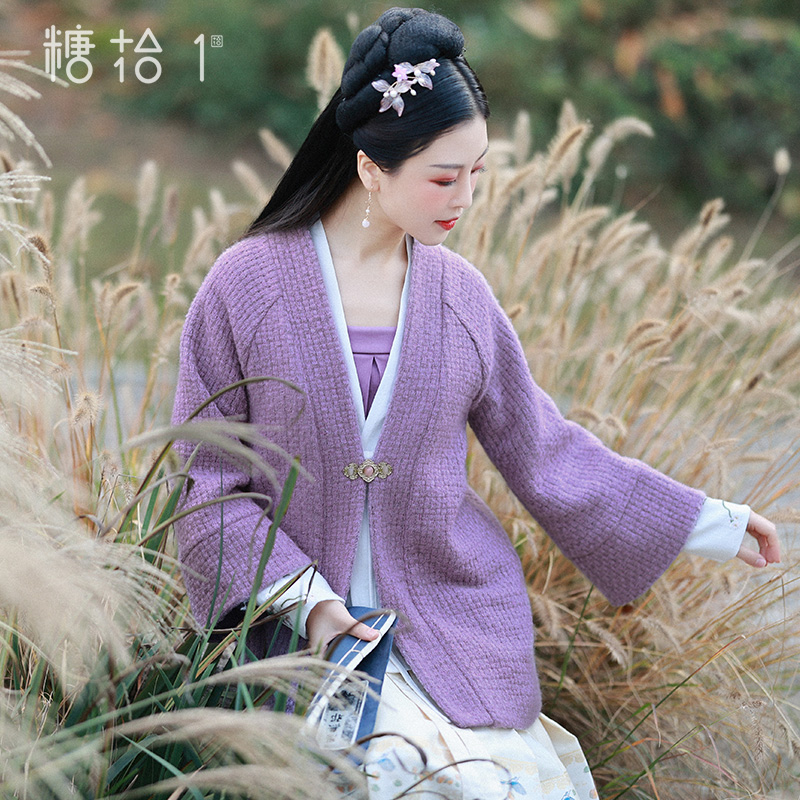 汉服外套女冬季日常可穿对襟短衫