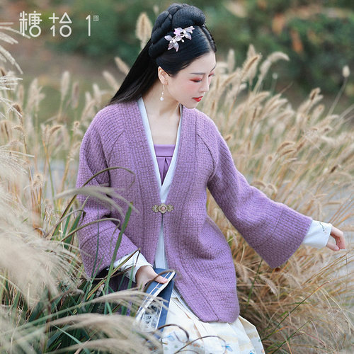 汉服外套女冬季日常可穿对襟短衫