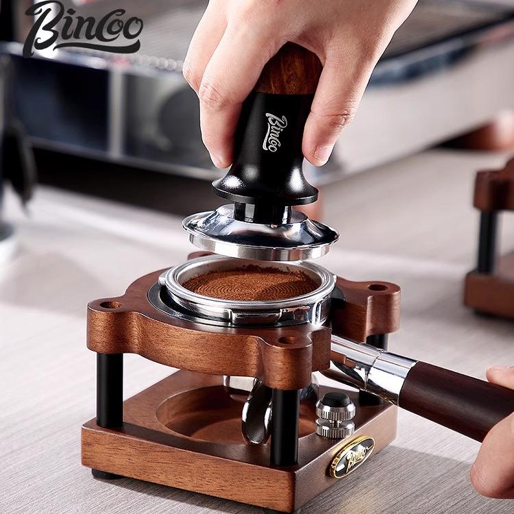bincoo压粉底座实木专用手柄支架