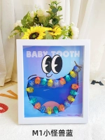 M1 [Little Monster Blue] Прозрачный стоматологический бокс с рамкой из АБС-пластика