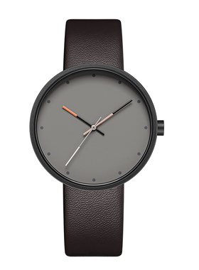 FUNTIME大表盘简约日系INS风格初高中个性潮男皮带手表静音防水新