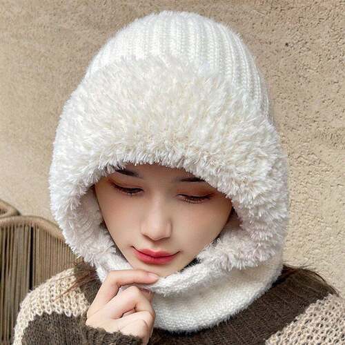 Winter Balaclava Hat Scarf Mask 3 in 1 Set Fleece Lined