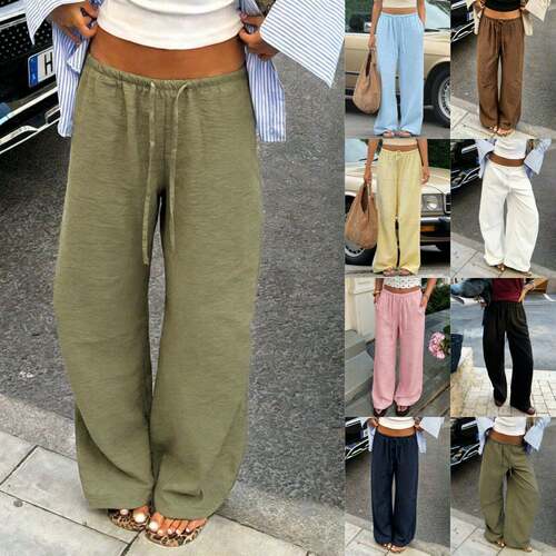 Women's Solid Color Casual Summer Oversized Wide-Leg Loose