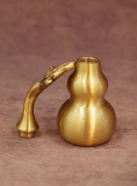 2026铜葫芦摆件开盖光面葫芦空心八卦葫芦挂件家居装饰品客厅玄关