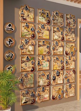 202624二十四节气文化墙面装饰挂画幼儿园环创材料中国风主题教室