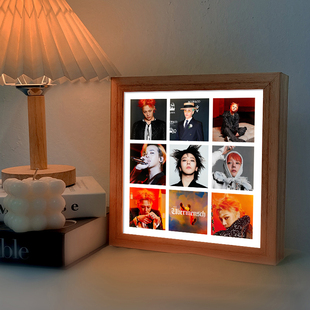 权志龙灯光画韩星GD卧室床头小夜灯创意明星周边蓝牙音响桌面摆画