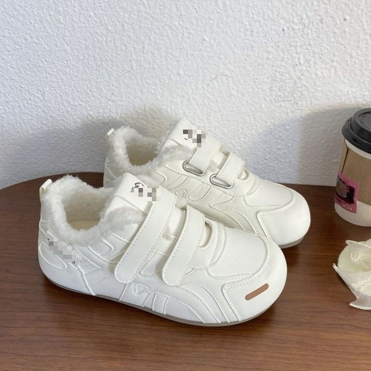 秋冬加绒小白鞋女百搭学生魔术贴板鞋2025新款鞋子保暖二棉鞋,女鞋,棉鞋,淘宝优惠券,粉丝福利购,淘宝优惠卷