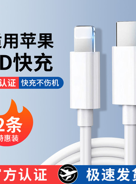 适用iPhone16数据线15promax正品14苹果13充电线17器PD20w手机11/XR快充8p车载iPad平板12闪充2米原7plus装