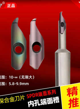 小径内孔端面槽刀刀杆配SPDR150/200/250/300DM10不锈钢用切槽刀