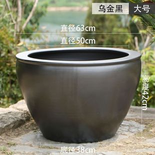景德镇陶瓷鱼缸瓷缸大水缸特大号老式 庭院大缸养荷花盆缸睡莲盆缸