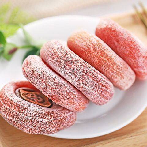自然挂霜圆饼广西平乐特产级柿饼独立小包装霜降流心圆柿子饼桂北