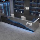 工业不锈钢台球厅前台收银台餐厅酒吧简约接待清仓健身房定制吧台