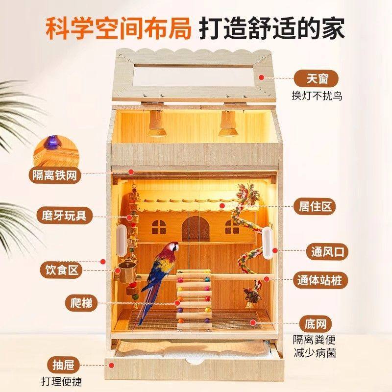鹦鹉保温箱专用过冬饲养箱牡丹玄凤鸟笼子幼鸟雏鸟育雏恒温繁殖箱图片
