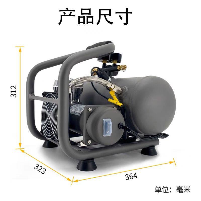 热卖12V潜水泵直流便携式供气打气机车载无油静音气泵潜水氧气泵
