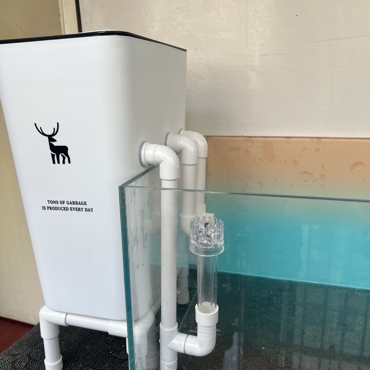 鱼缸龟缸过滤器水桶循环系统滴流增氧周转箱净水内置外置水泵