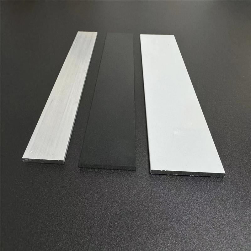 黑色白色磨砂扁铝实心铝条铝合金扁条一字压条铝排装饰烤漆2-5mm