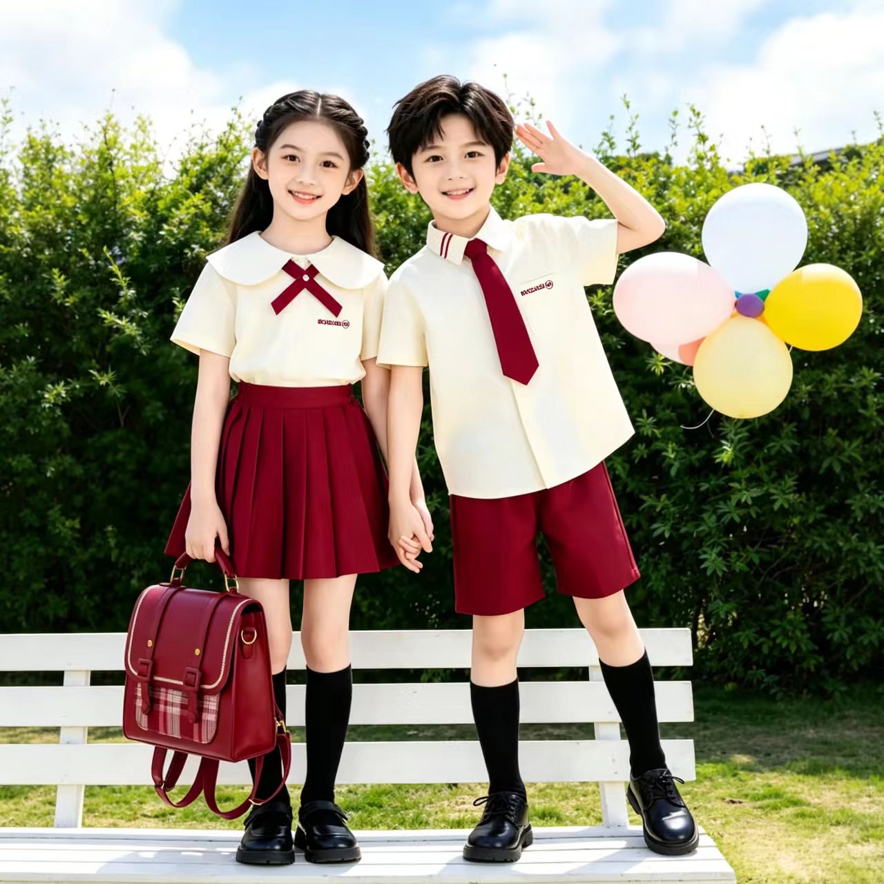 新款六一儿童演出服大合唱舞蹈服诗歌朗诵表演服小学生毕业照班服