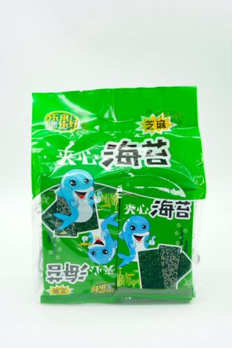 乐来乐好芝麻夹心海苔休闲零食
