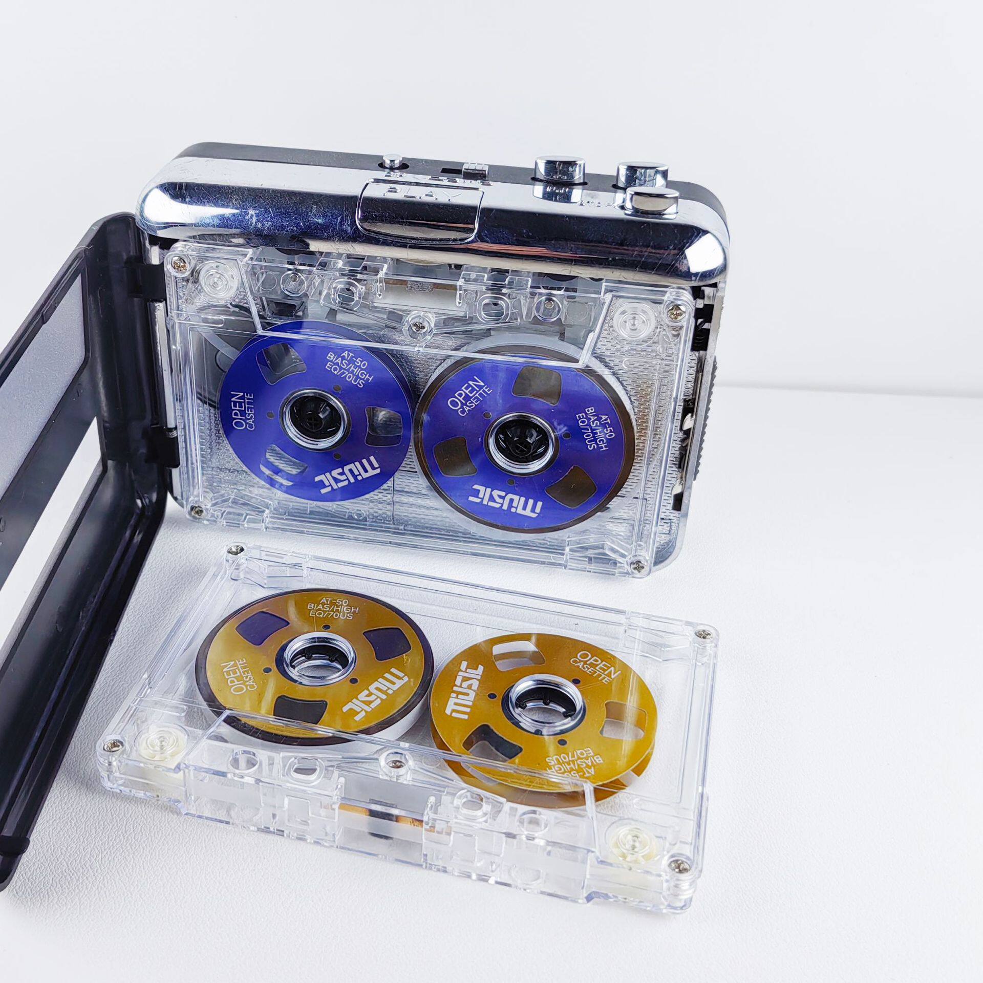 全新录音双面金属铝小开盘磁带50分钟空白一类带经典音乐磁带卡带