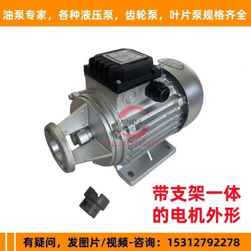 新款锯床齿轮油泵电机CB-B4/B6/B10R龙达正方370W/550马达YS7包邮