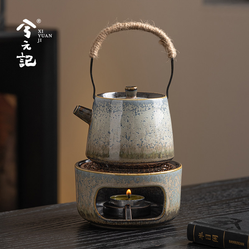 兮元记繁星窑变温泡茶炉套装温茶器蜡烛家用暖泡茶炉陶瓷泡茶温茶