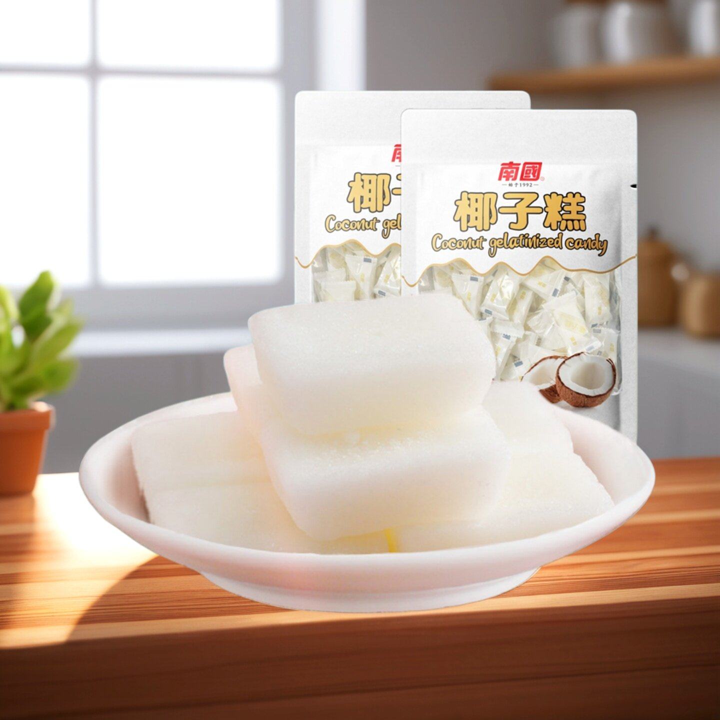 南国椰子糕480g200g椰子糖椰奶软糖果椰子软糖海南特产零食小吃