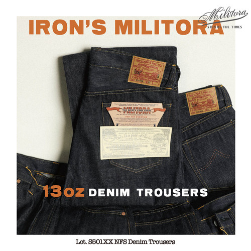 Iron'sMilitora S501XX NFS大战美式复古宽松阔腿赤耳丹宁牛仔裤
