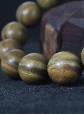 手串香味绿檀顺纹手钏手链小饰品木手小孔红木佛珠同料