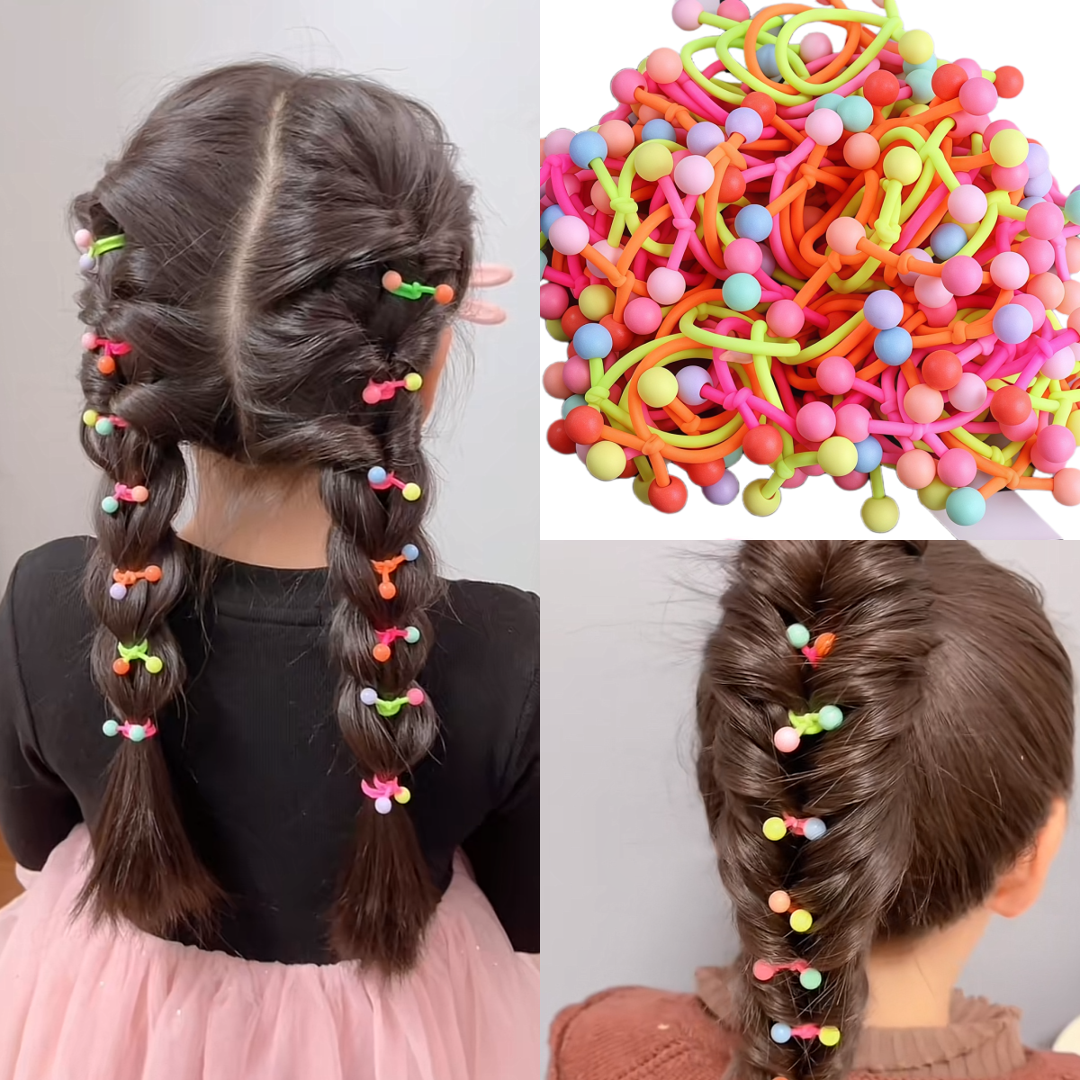彩色橡皮筋女儿童发圈