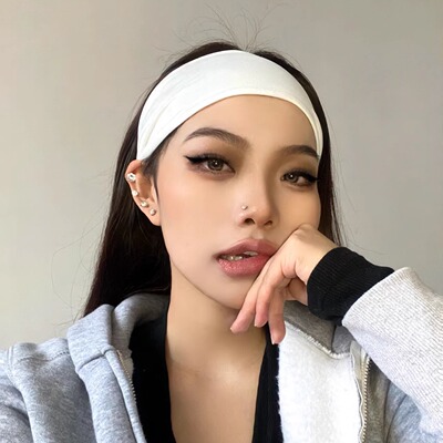 防滑运动高弹力宽边发带月子头套吸汗个性头巾女款秋冬发饰品头饰