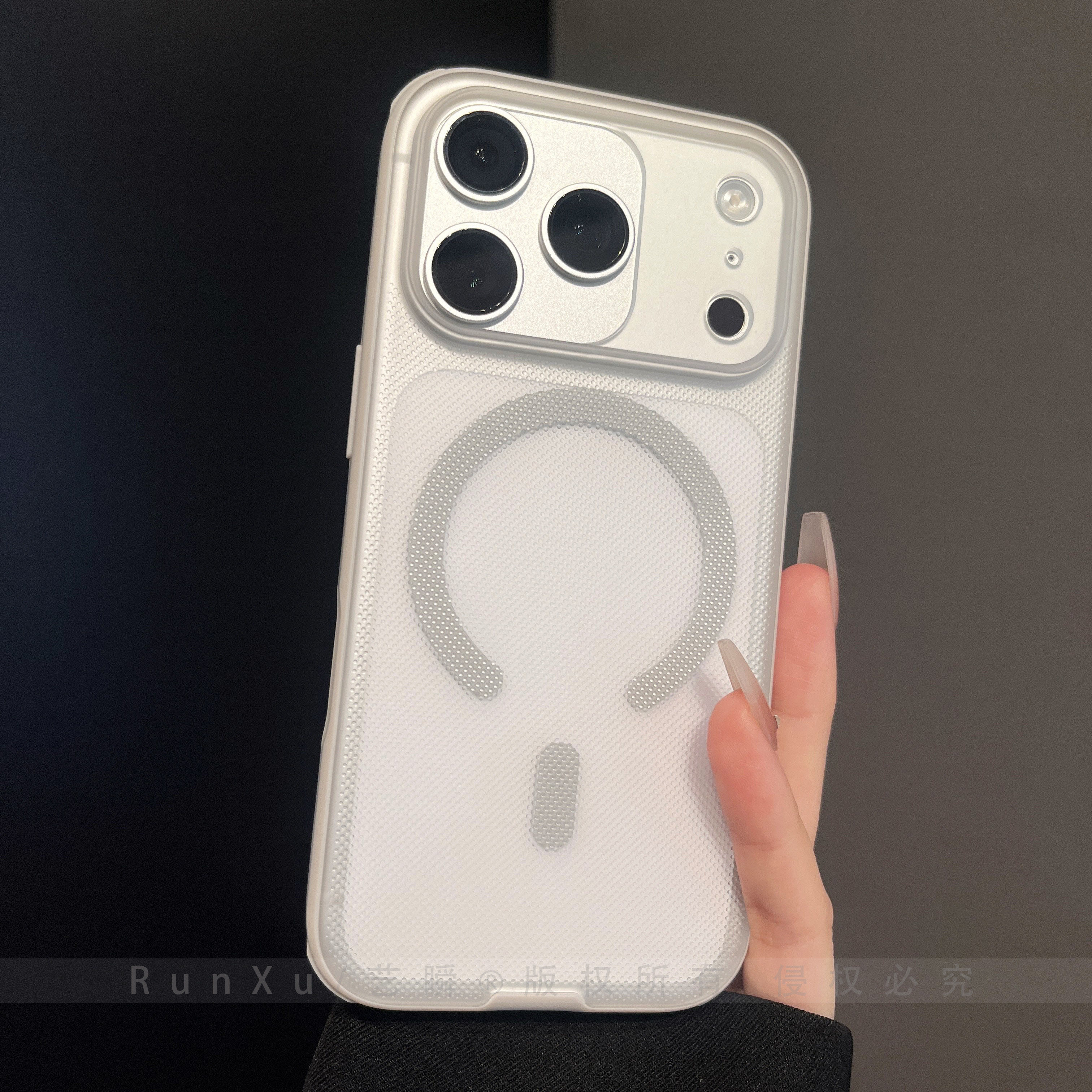 极简风磨砂肤感透白色波点冰雾适用iPhone17ProMax磁吸手机壳苹果16pro四角防摔15简约情侣17pro男女款保护套,3C数码配件,手机保护套/壳,淘宝优惠券,粉丝福利购,淘宝优惠卷